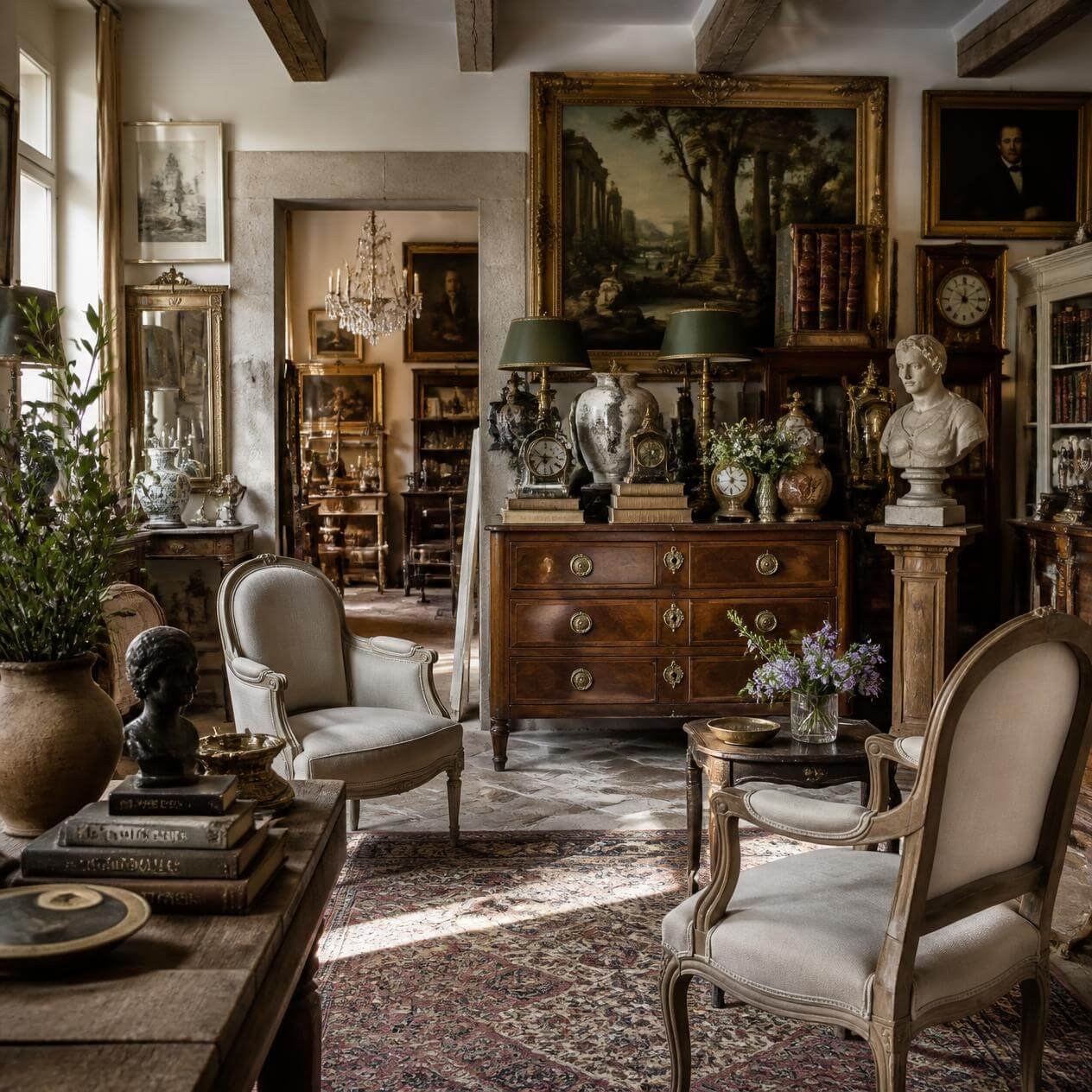 Maison avec des horloges ancienne des bijoux et de l'argenterie prés de salon de provence